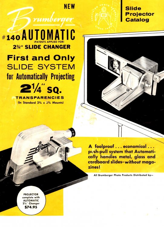 Brumberger Automatic Slide Changer : First and Only Slide System for Automatically Projecting Transparencies