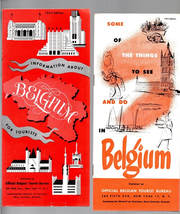 Information about Belgium for Tourists : Some of the Things to See and Do in Belgium, 1955 Edition