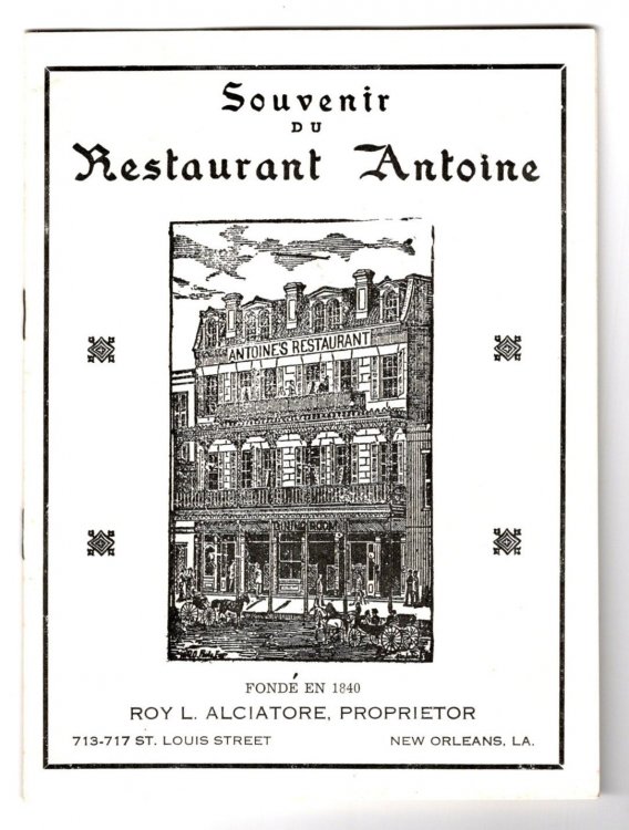 Souvenir of Restaurant Antoine, New Orleans, Louisiana