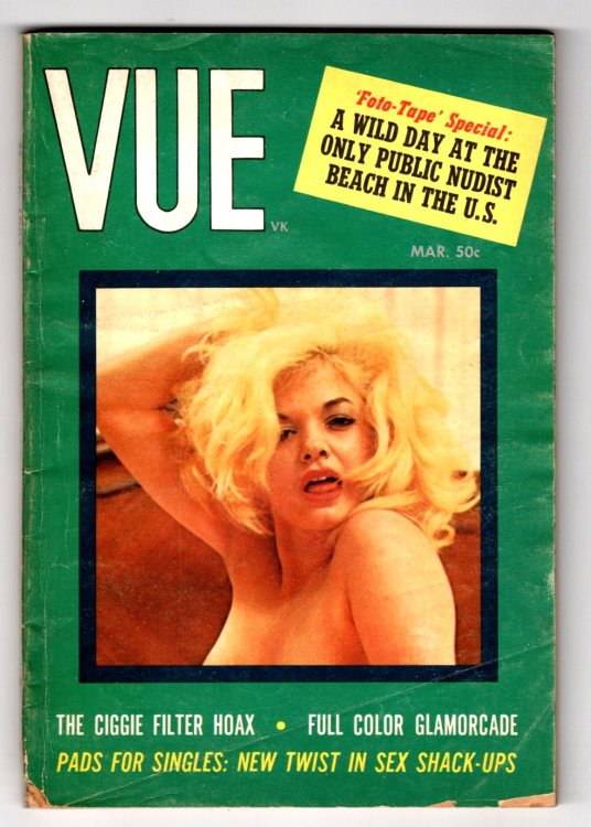 Vue Magazine, March 1967 : America's Digest for Men, Elaine Desmond Cover