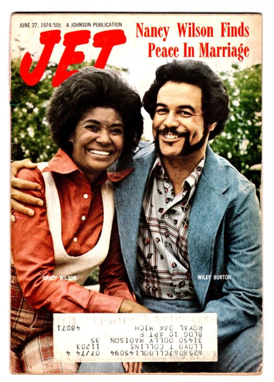 Vintage Jet Magazine, June 27, 1974 : Nancy Wilson Finds Peace in Marriage