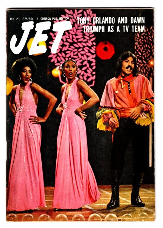 Vintage Jet Magazine, January 23, 1975 : Tony Orlando and Dawn Triumph as a TV Team