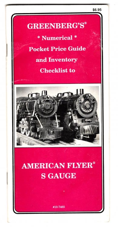 Image for Greenberg's Numerical Pocket Price Guide and Inventory Check List : To Lionel Trains American Flyer S Gauge Greenberg's Numerical Pocket Price Guide and Inventory Check List : To Lionel Trains American Flyer S Gauge