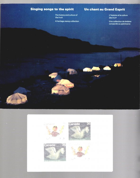 Singing Songs to the Spirit ; Un Chant au Grand Esprit : The History and Culture of the Inuit, a Heritage Stamp Collection