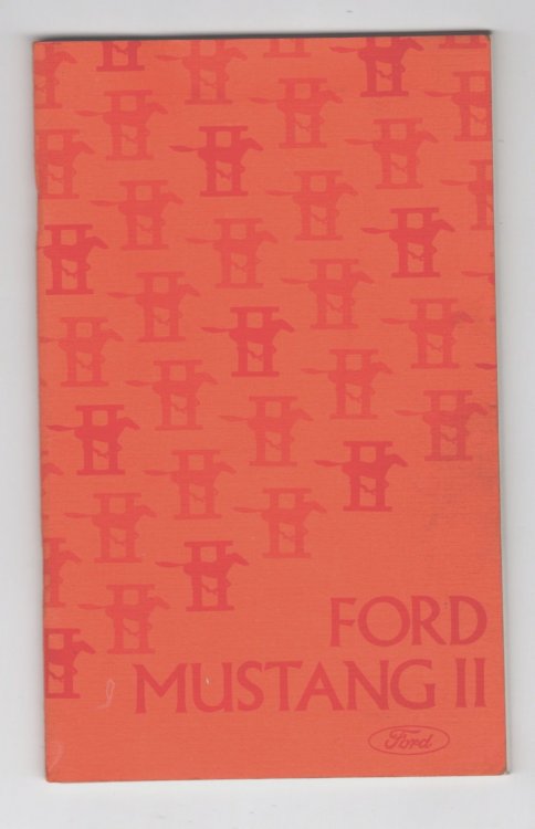Ford Mustang II : 1975 Owner's Manual