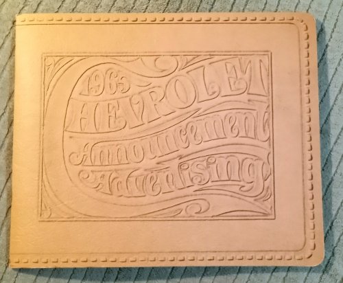 1965 Chevrolet Announcement Advertising Wallet : Can Put Prospects in Your Hip Pocket