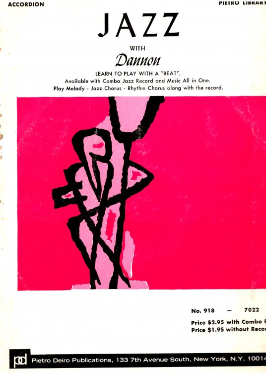Jazz with Dannon : Accordion Book with Combo Jazz Record, Learn to Play with a Beat