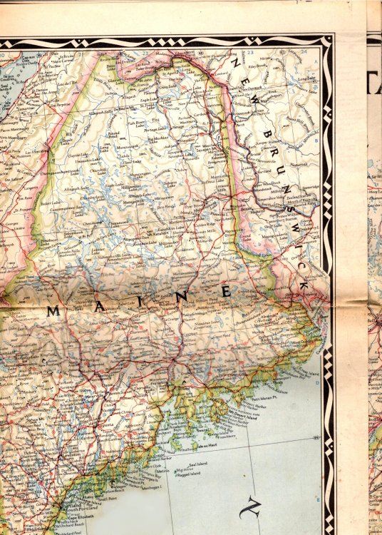 Northeastern United States : National Geographic Map, September, 1945
