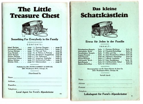 Little Treasure Chest, The, Something for Everybody in the Family : Kleine Schatkastlein, Das, Etwas fur Jeden in der Familie
