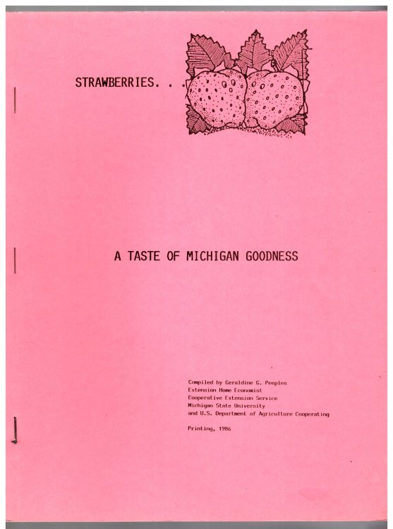 Strawberries : A Taste of Michigan's Goodness
