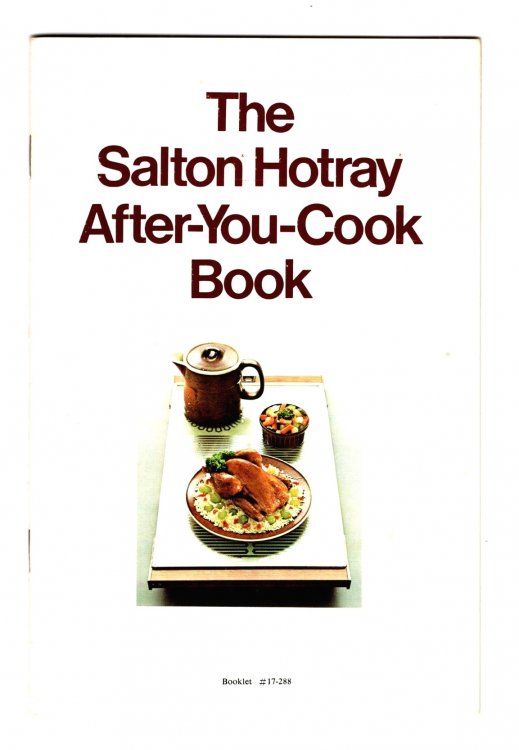 Salton Hotray After-You-Cook Book, The