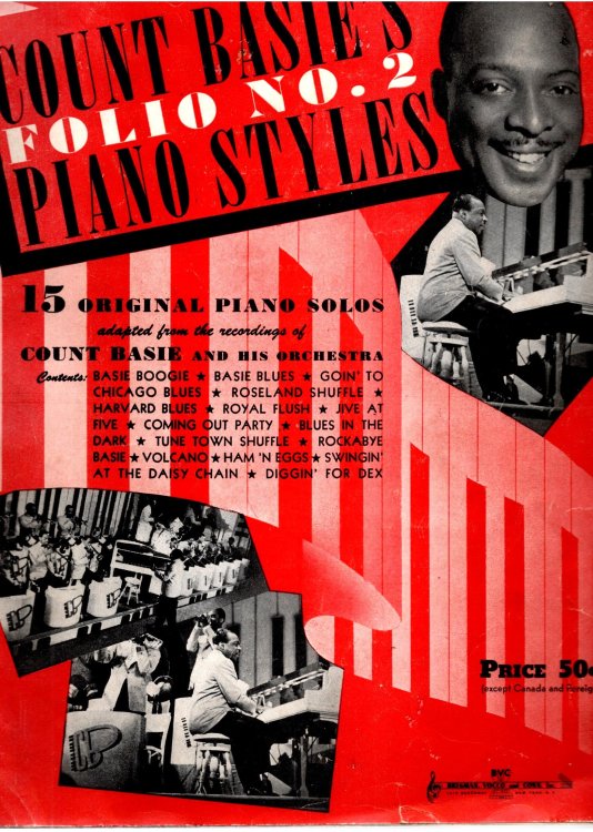 Count Basie's Folio Number 2, Piano Styles : 15 Original Piano Solos Adapted from the Recordings of Count Basie and His Orchestra
