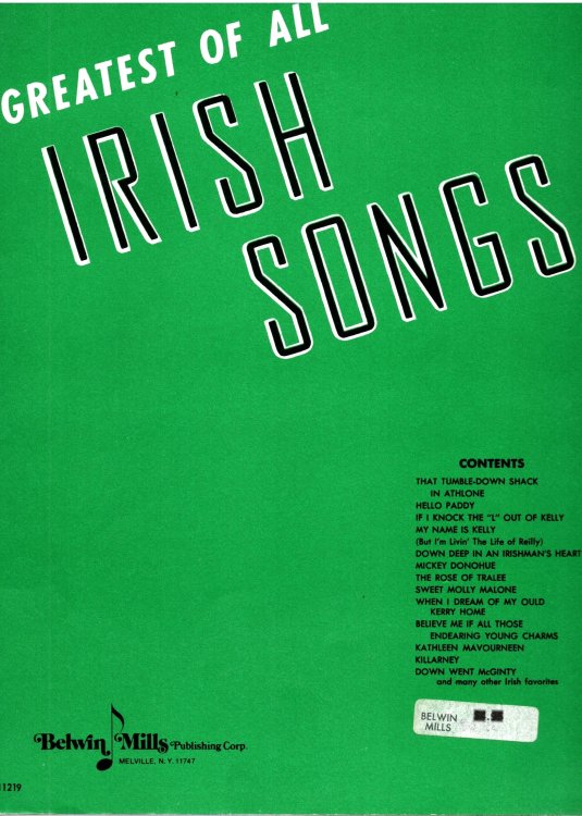 Greatest of all Irish Songs