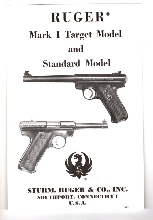 Ruger Mark I Target Model and Standard Model