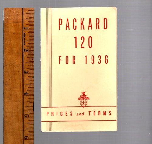 Packard 120 for 1936 : Pricess and Terms