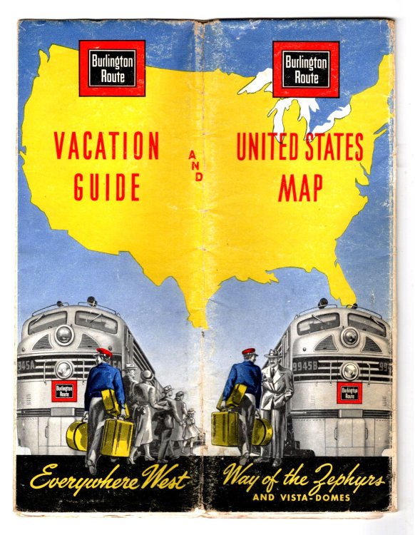 Burlington Route, Vacation Guide : Everywhere West, Way of the Zephyrs, and Visa-Domes