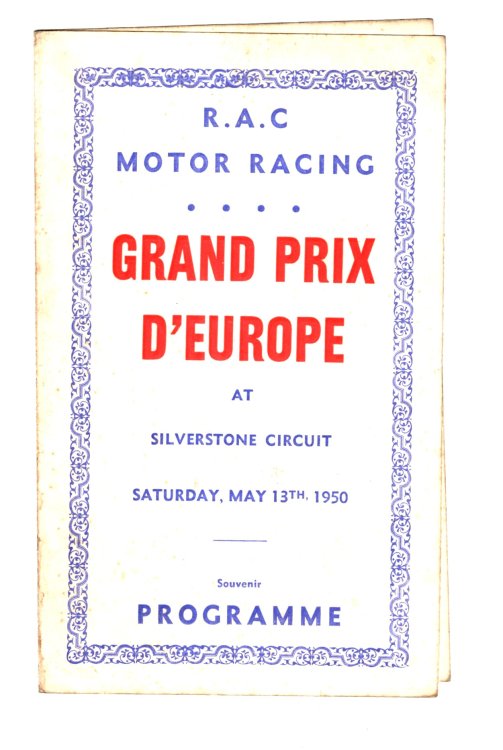 Royal Automobile Club Motor Racing : Grand Prix d'Europe at Silverstone Circuit, May 13, 1950
