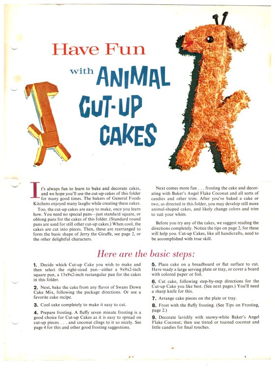 Have Fun with Animal Cut-Up Cakes