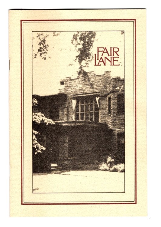 Fair Lane : Henry Ford's Mansion