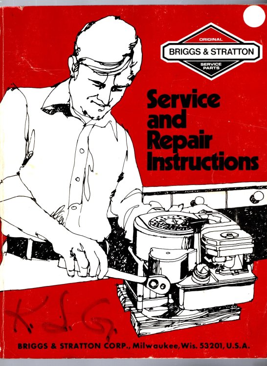 Briggs and Stratton Service and Repair Instructions : Original Briggs & Stratton Service, Parts