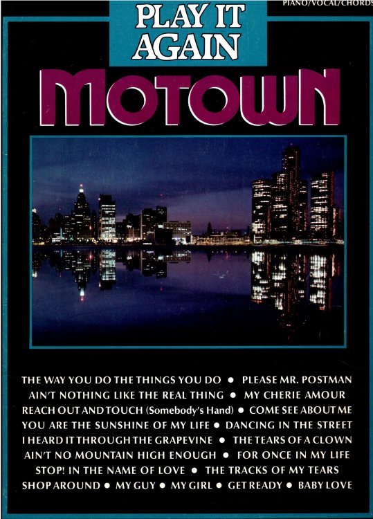 Motown : Play it Again, Piano, Vocal, Chords