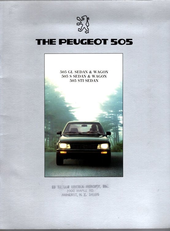 Peugeot 505 : Sedan and Wagon, 1984
