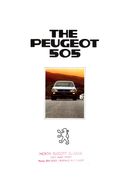 Peugeot 505, the : Sales Brochure, 1982