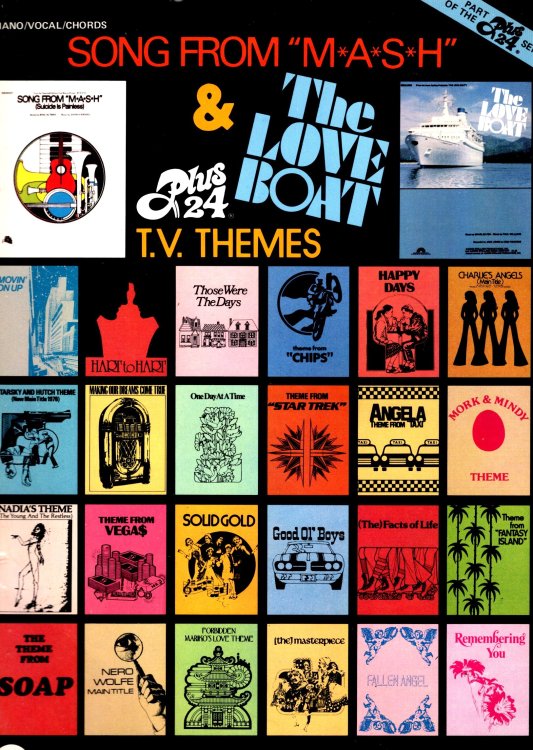 Song from M*A*S*H and the Love Boat : Plus 24 T. V. Themes, Piano, Vocal, Chords