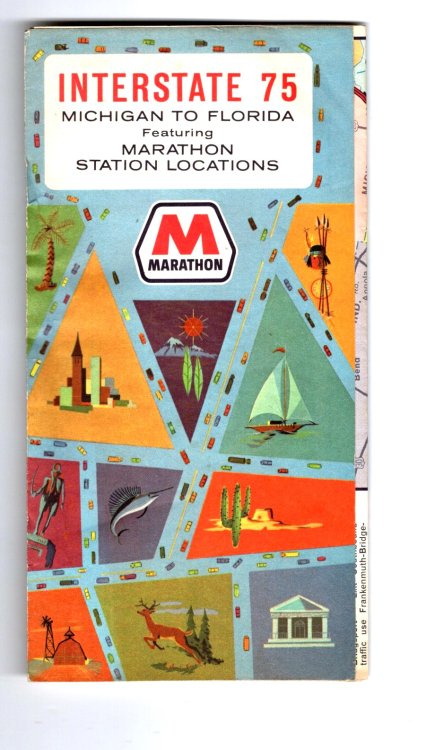 Interstate 75, Michigan to Florida : Featuring Marathon Station Locations