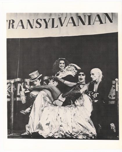 Rocky Horror Picture Show, 1975 : 8 x 10 b/w Still Publicity Photo (Little Nell Campbell, Patricia Quinn, Tim Curry, Richard O'Brien)