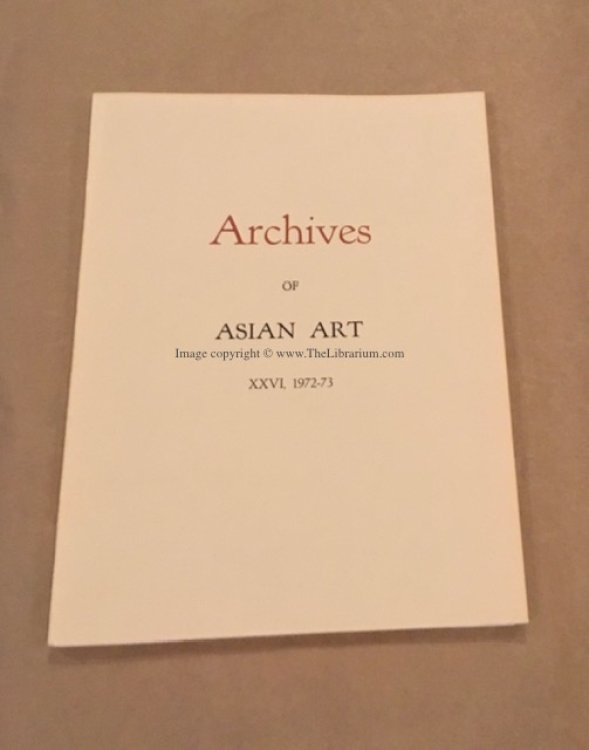 Archives of Asian Art, XXVI, 1972-73
