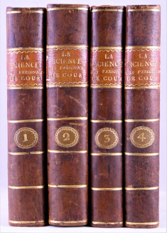La Science des Personnes de Cour, d'Epee et de Robe, de Sieur de Chevigni, dans laquelle, outre les Matieres contenues dans les Editions precedentes, on trouve une Instruction plus ample sur la Religion, l'Astronomie, la Chronologie, la Geographie, la Guerre, les Fortifications, le Blason, les Fable