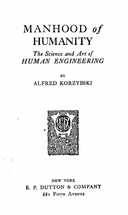 Manhood of Humanity: The Science and Art of Human Engineering