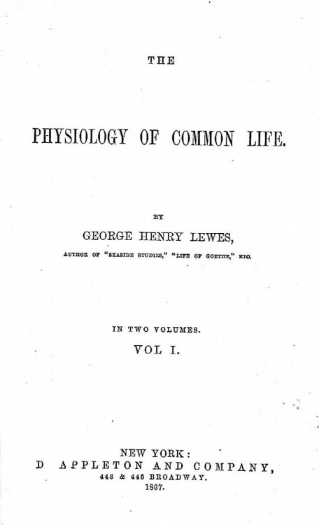The Physiology of Common Life