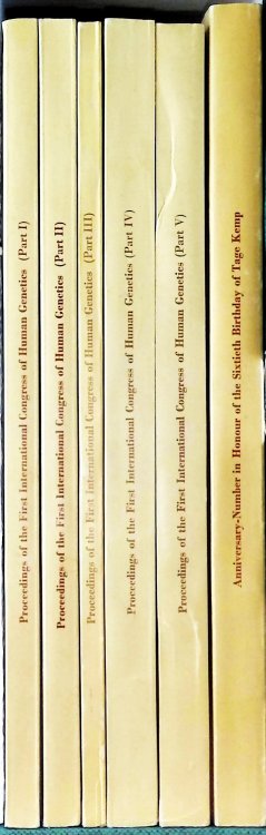 Proceedings of the First International Congress of Human Genetics. Copenhagen, August 1-6, 1956