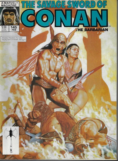 SAVAGE SWORD OF CONAN The Barbarian: February, Feb. 1988, #145
