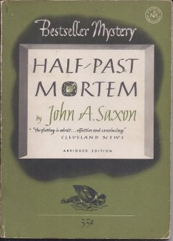 HALF-PAST MORTEM: Bestseller Mystery No. B145