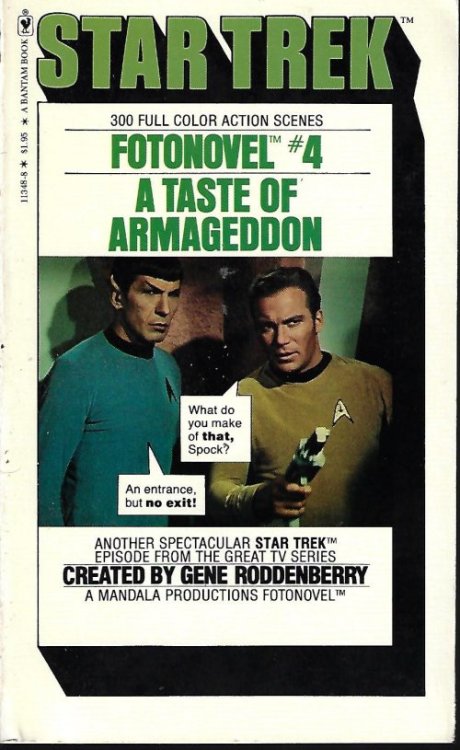 A TASTE OF ARMAGEDDON: Star Trek Fotonovel #4