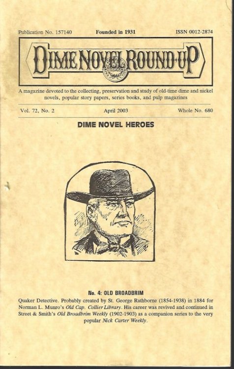 DIME NOVEL ROUND-UP: April 2003