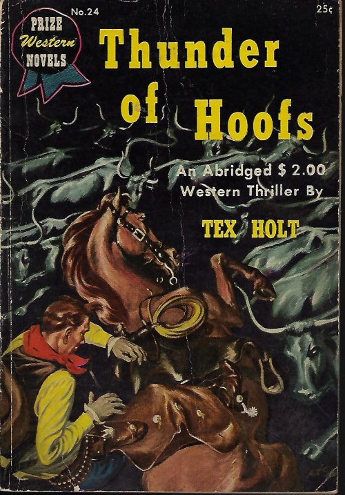 THUNDER OF HOOFS; Prize Western Novels No. 24, 1948