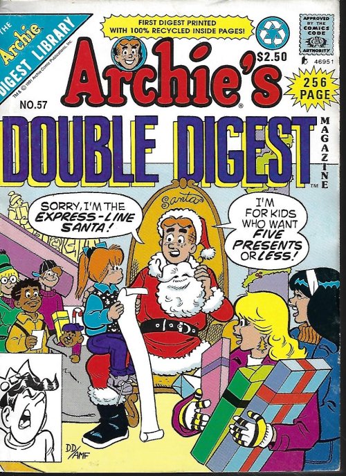 ARCHIE'S DOUBLE DIGEST: The Archie Digest Library #57; Feb. 1992