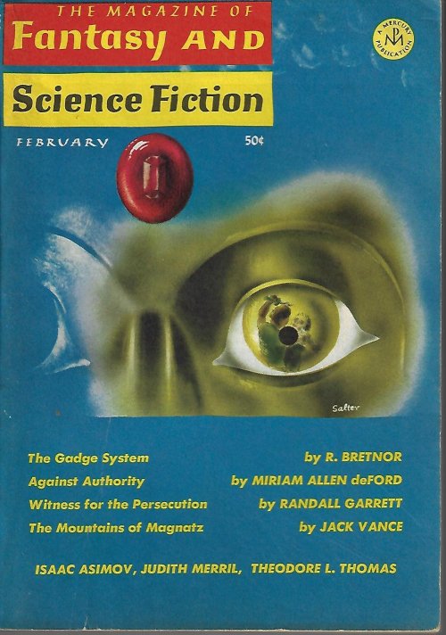 The Magazine of FANTASY AND SCIENCE FICTION (F&SF): February, Feb. 1966