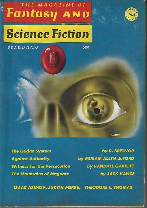 The Magazine of FANTASY AND SCIENCE FICTION (F&SF): February, Feb. 1966