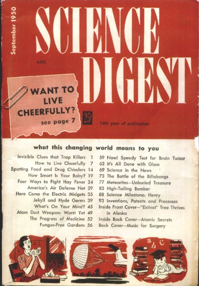 SCIENCE Digest: September, Sept. 1950