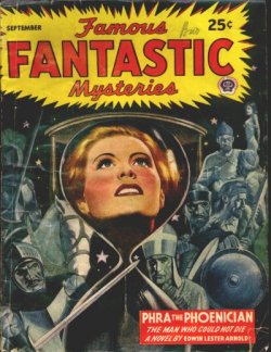 FAMOUS FANTASTIC MYSTERIES: September, Sept. 1945 ("Phra the Phoenician")