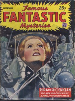 FAMOUS FANTASTIC MYSTERIES: September, Sept. 1945 ("Phra the Phoenician")