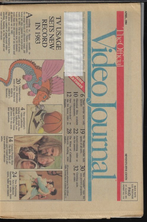 VIDEO JOURNAL, The Official: April, Apr. 1984