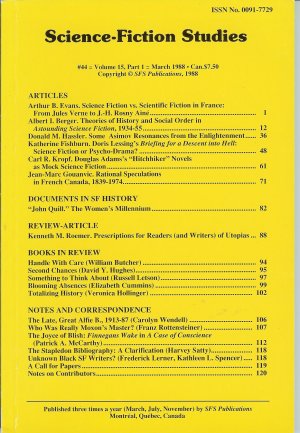 SCIENCE FICTION STUDIES #44; Mar. 1988