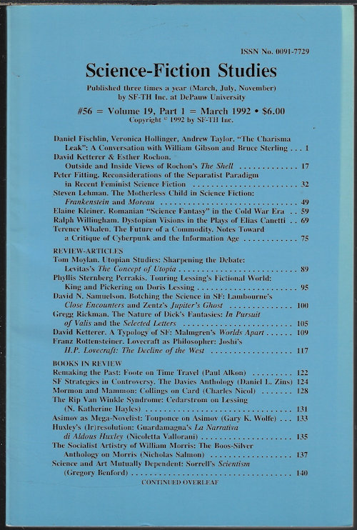 SCIENCE FICTION STUDIES: #56; March, Mar. 1992