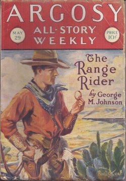 ARGOSY ALL-STORY Weekly: May 29, 1926 ("The Range Rider"; "The Mesa")